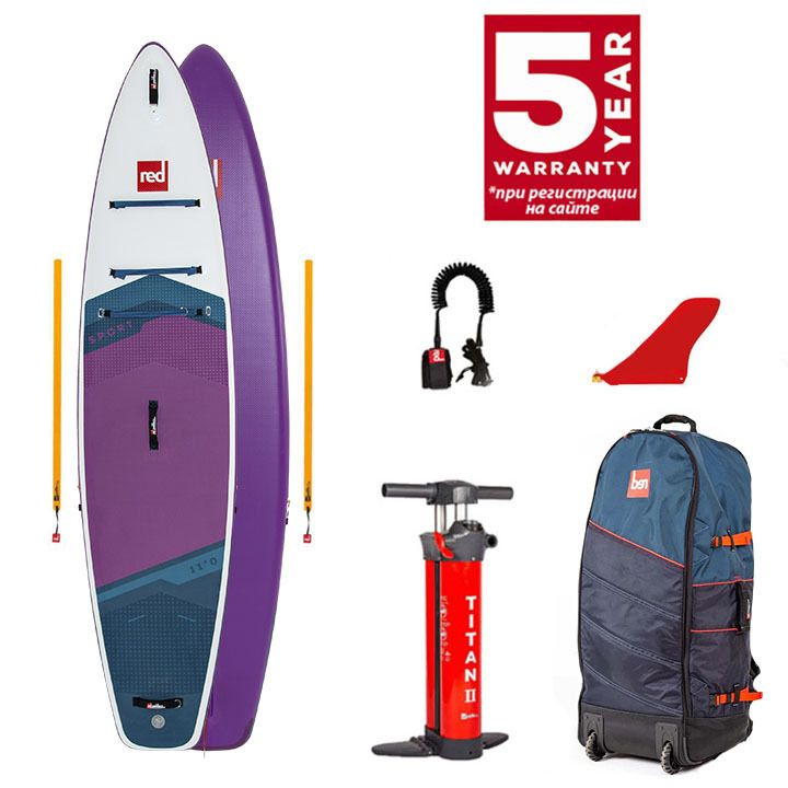 Сапборд RED PADDLE 11 (335x76x12см) Sport Purple 2023 надувной двухслойный / доска для плавания сап борд #1