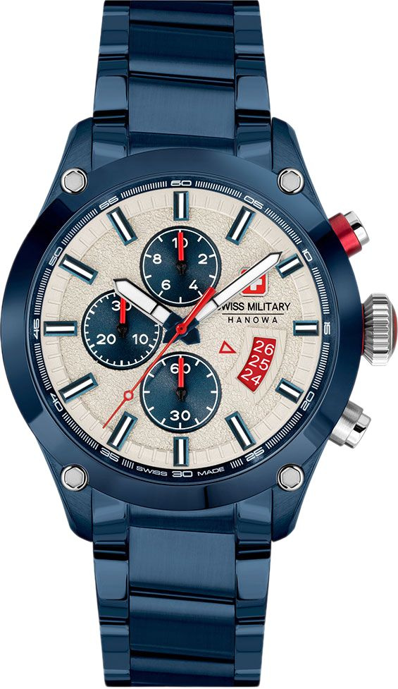 Оригинальные часы наручные мужские Swiss Military Hanowa Blackbird SMWGI2101490. Кварцевые часы для мужчин #1