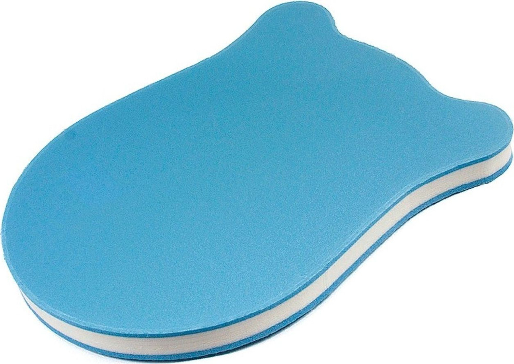 Доска для плавания MPSport / МПСпорт 01-23 пенополиэтилен голубого цвета, 390x290x23мм / спортивный инвентарь #1