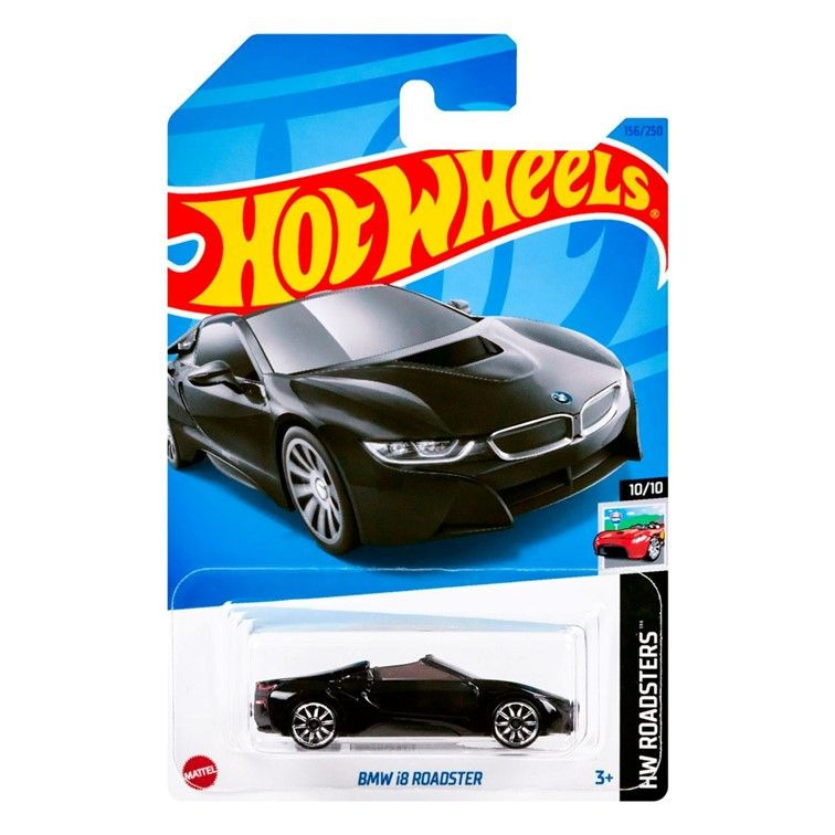 HKK13 Машинка металлическая игрушка Hot Wheels коллекционная модель BMW i8 Roadster черный  #1