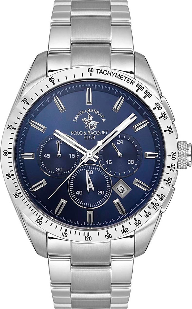 Американские кварцевые часы Santa Barbara Polo & Racquet Club Legend SB.1.10526-3 на браслете из нержавеющей #1