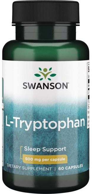 Аминокислоты Swanson L-Tryptophan 500 mg, 60 капс. #1