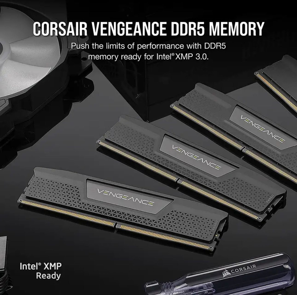 Corsair Оперативная память VENGEANCE DDR5 Black 5600 МГ 1x16 ГБ (11) #1