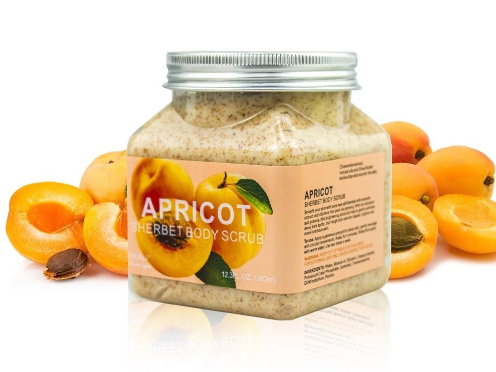 Скраб абрикосовый для тела Wokali Apricot Sherbet Body Scrub 350 мл #1