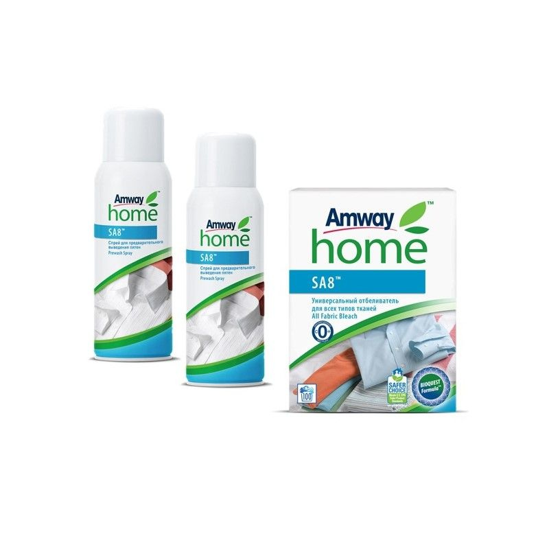 Набор для стирки Amway: пятновыводитель (2шт) и отбеливатель (1кг)  #1