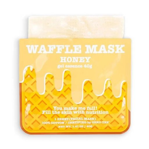 Тканевая маска для лица с вафельной текстурой с экстрактом мёда KOCOSTAR WAFFLE MASK Honey 40г  #1