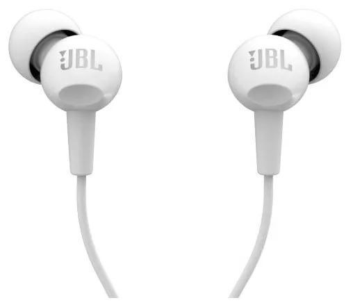 Вакуумные Наушники JBL с100si (белые) #1