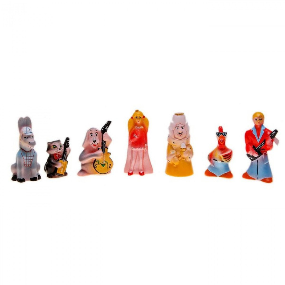 Набор резиновых игрушек Бременские музыканты - купить с доставкой по ...