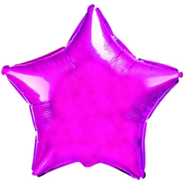 Воздушный шар, Весёлая затея, Звезда Purple металлик Испания  #1