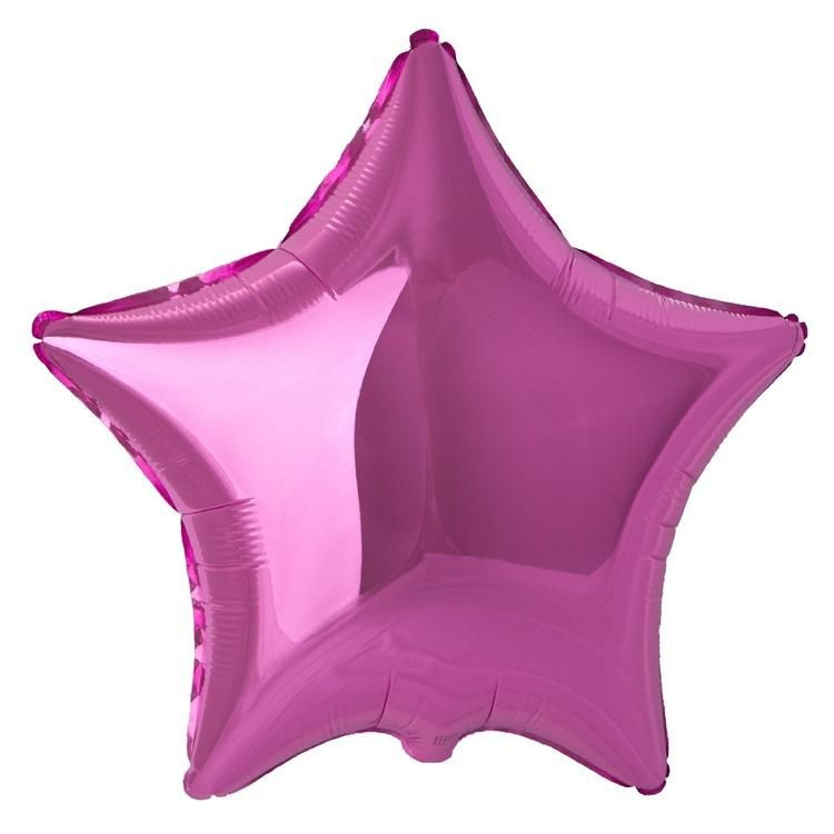 Воздушный шар, Весёлая затея, Звезда Pink металлик Испания  #1