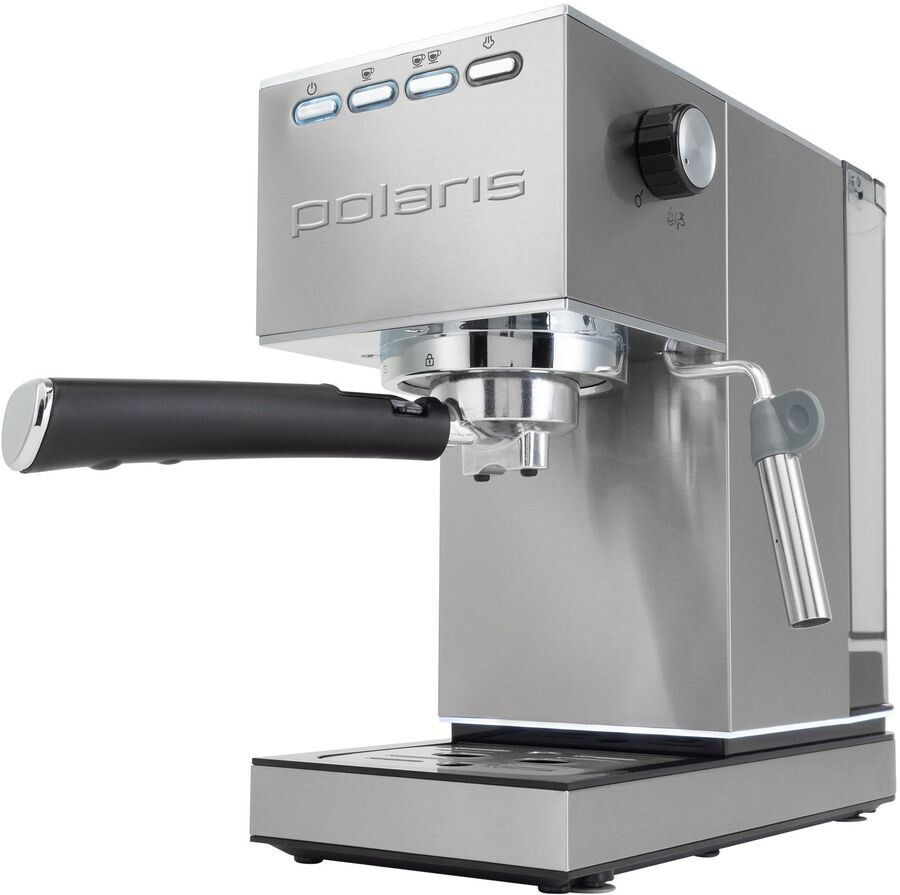 Кофеварка рожковая Polaris PCM 1542E Adore Crema нержавеющая сталь #1