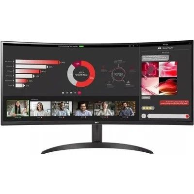 LG 34" Монитор 34WR50QC-B_34WR50QC-B.ARUZ, черный #1