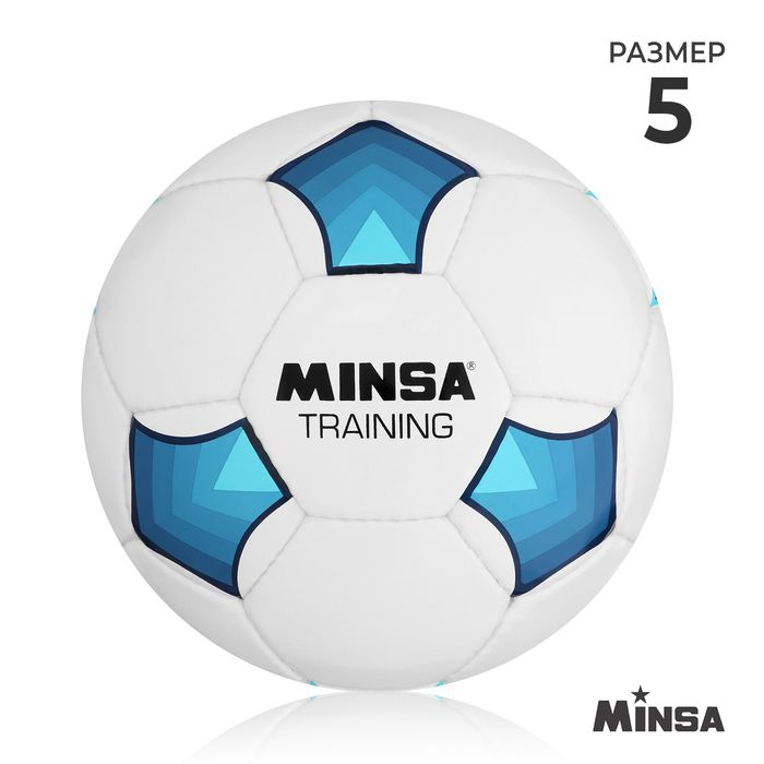 Мяч футбольный MINSA Training, PU, ручная сшивка, 32 панели, р. 5 #1