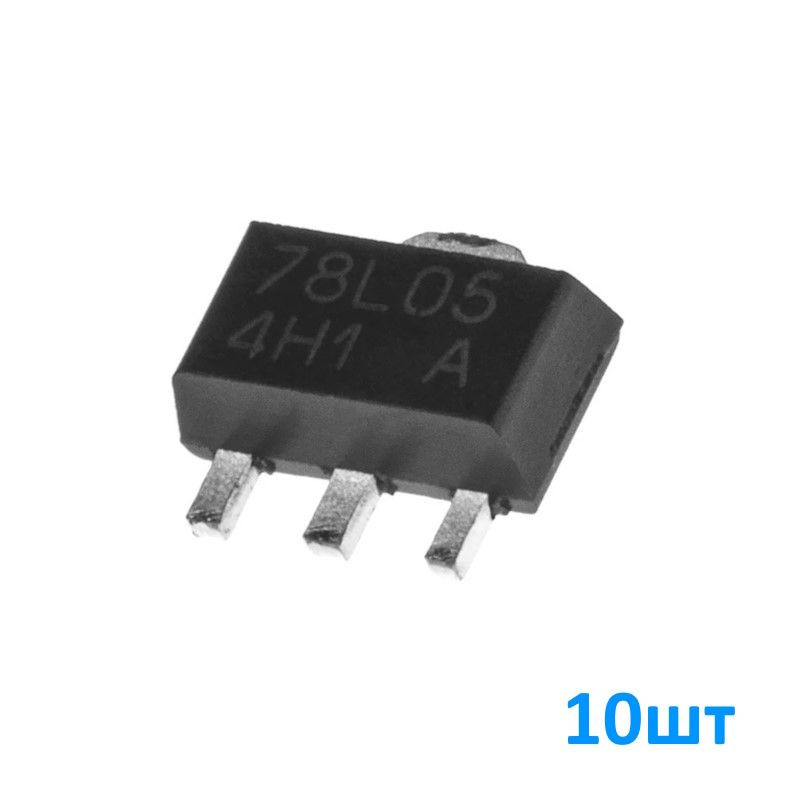 78L05 SOT89, Микросхема, Линейный стабилизатор напряжения, 5В, 100мА ...