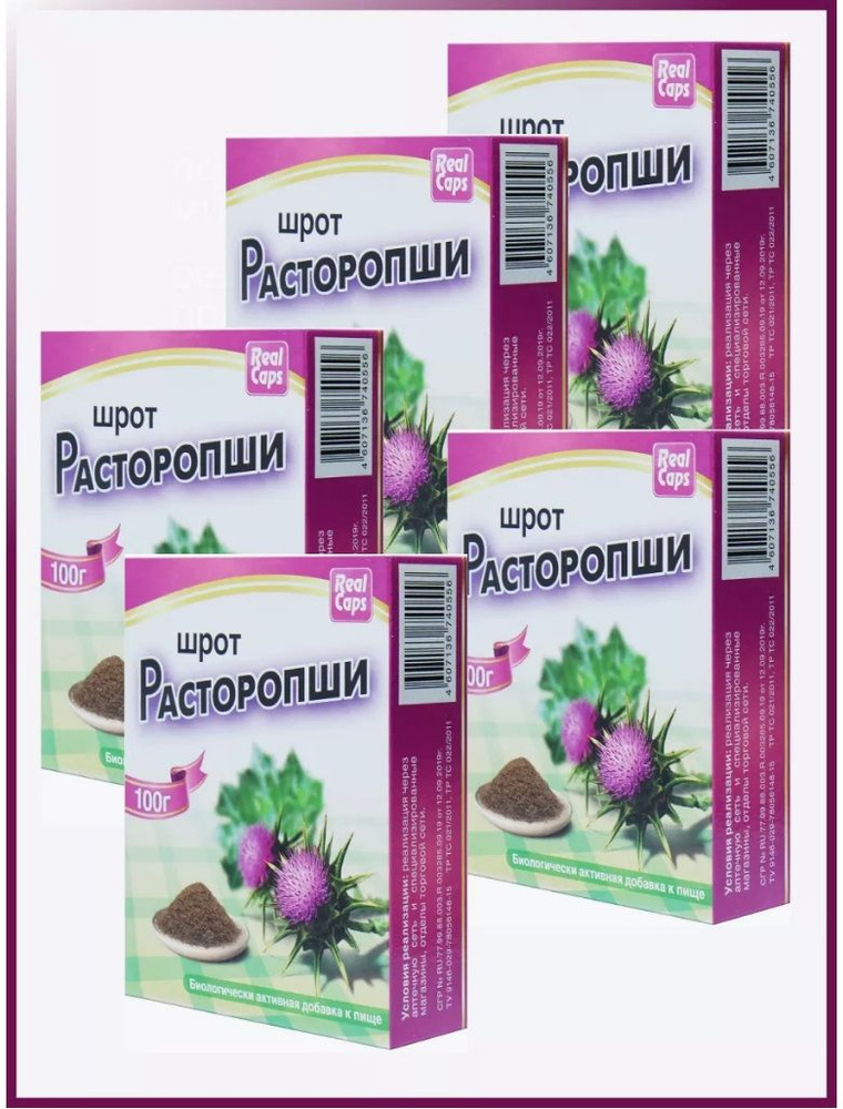 РеалКапс Шрот расторопши 100 г, 5 уп. #1