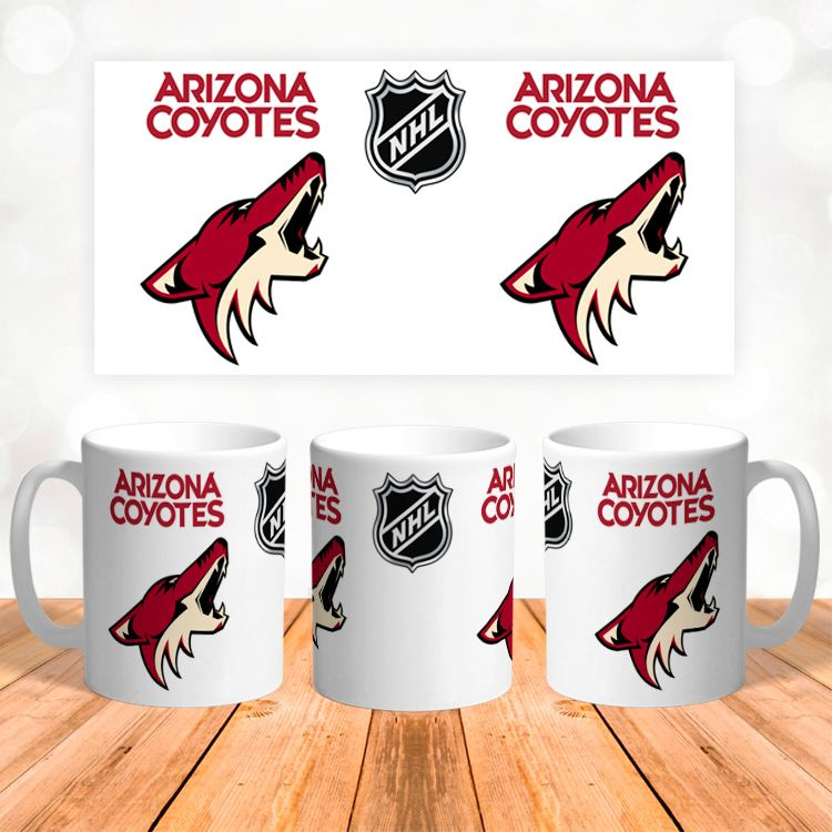 Керамическая кружка Аризона Койотис, Arizona Coyotes, НХЛ, Национальная хоккейная лига  #1