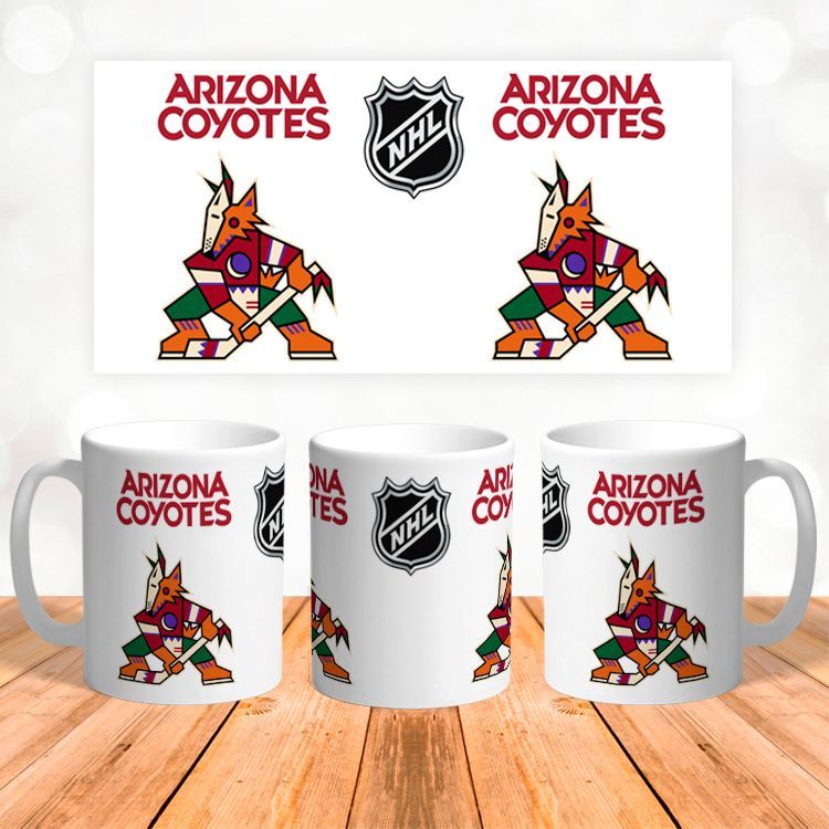 Керамическая кружка Аризона Койотис, Arizona Coyotes, НХЛ, Национальная хоккейная лига  #1