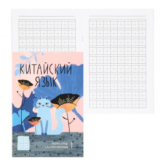 Тетрадь-словарик для записи иероглифов, А5, 24 листа, линия Китайский ...