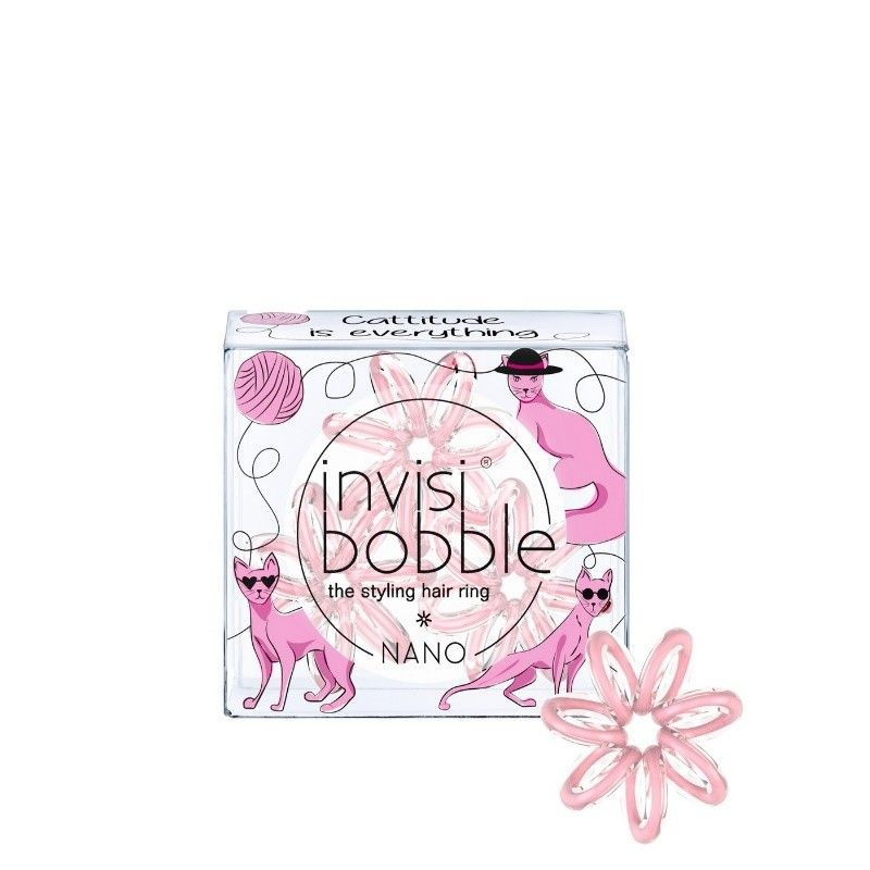 INVISIBOBBLE Резинка-браслет NANO Cattitude Is Everything, 3 шт. #1