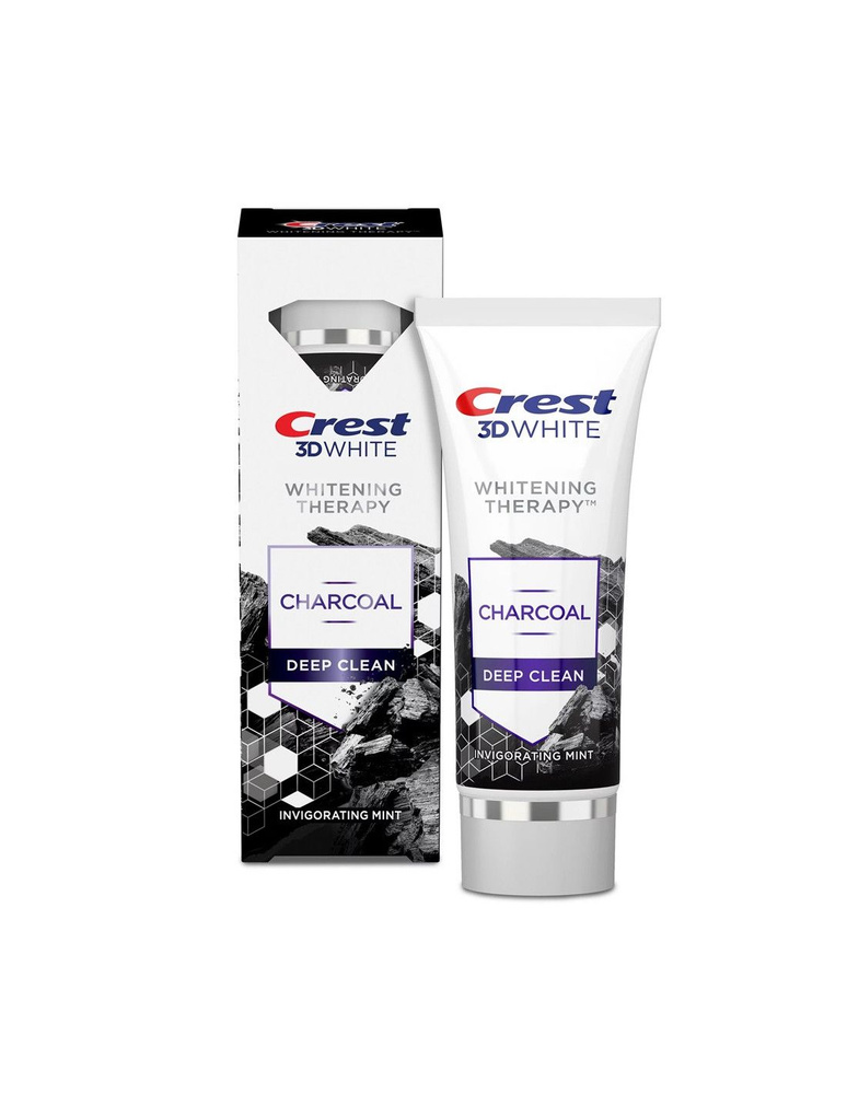 ОТБЕЛИВАЮЩАЯ ЗУБНАЯ ПАСТА CREST 3D WHITE WHITENING THERAPY CHARCOAL ...