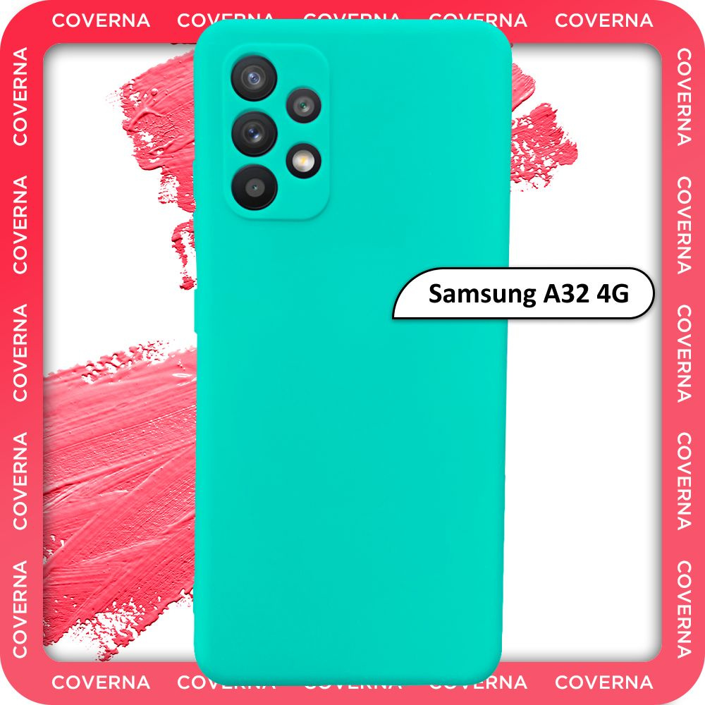 Чехол на Samsung A32 4G / для Самсунг А32, накладка с однотонной матовой поверхностью Soft Touch  #1