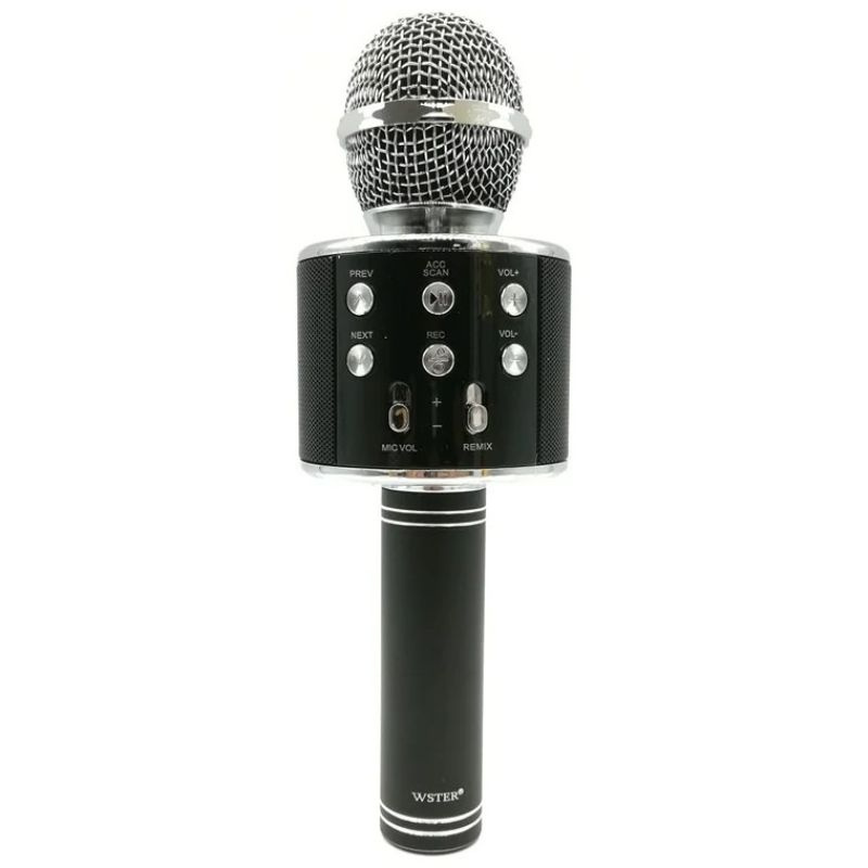 Блютуз микрофон музыкальный. Микрофон Wster WS 858. WS-858 Wireless Microphone. Wster WS-858 оригинал. Микрофон Magic Acoustic черный.