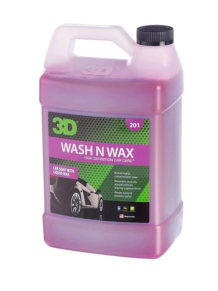3D Wash N Wax - Рh-сбалансированный шампунь с воском 2 в 1 для кузова 3.78л  #1