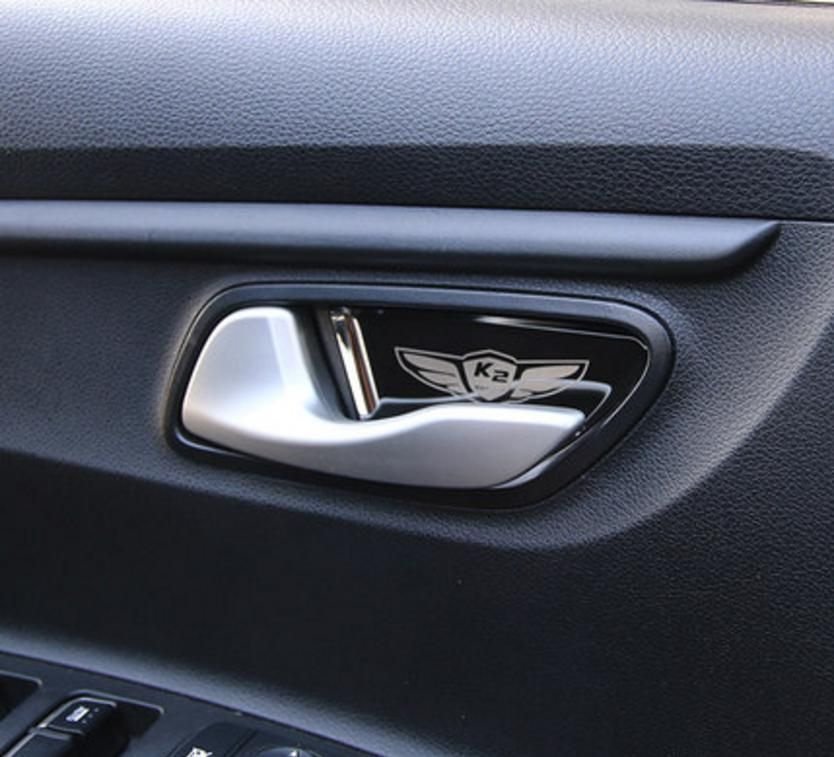 Хромированные вставки под ручку открытия двери Kia Rio 4 - Киа Рио 4 ...