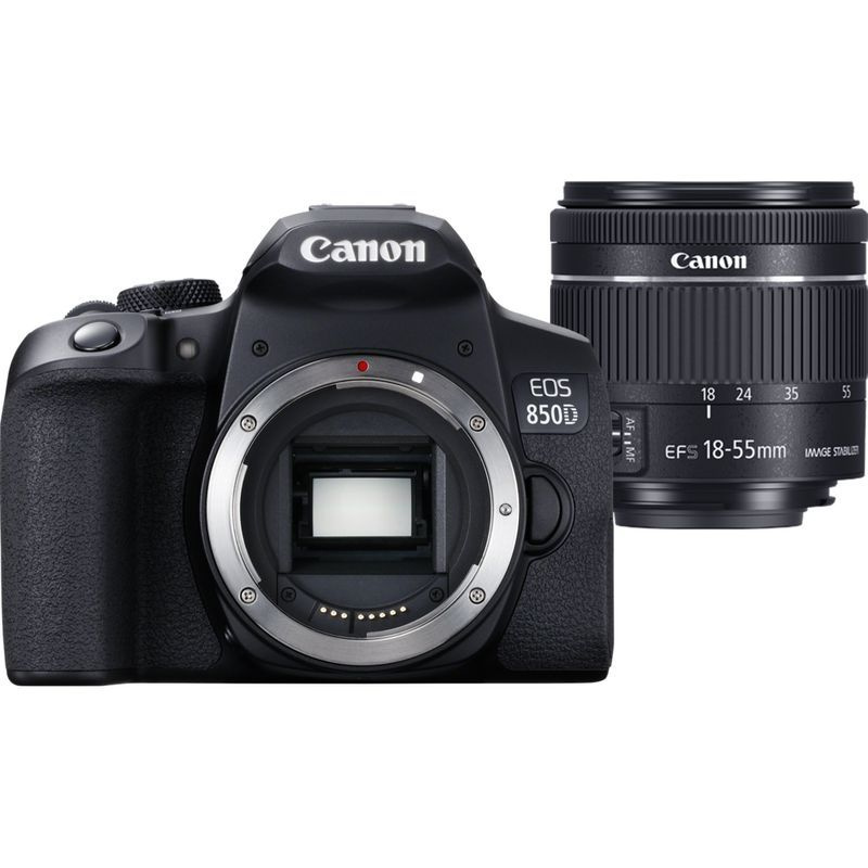 Canon Компактный фотоаппарат Canon 850d kit 18-55mm stm, черный #1