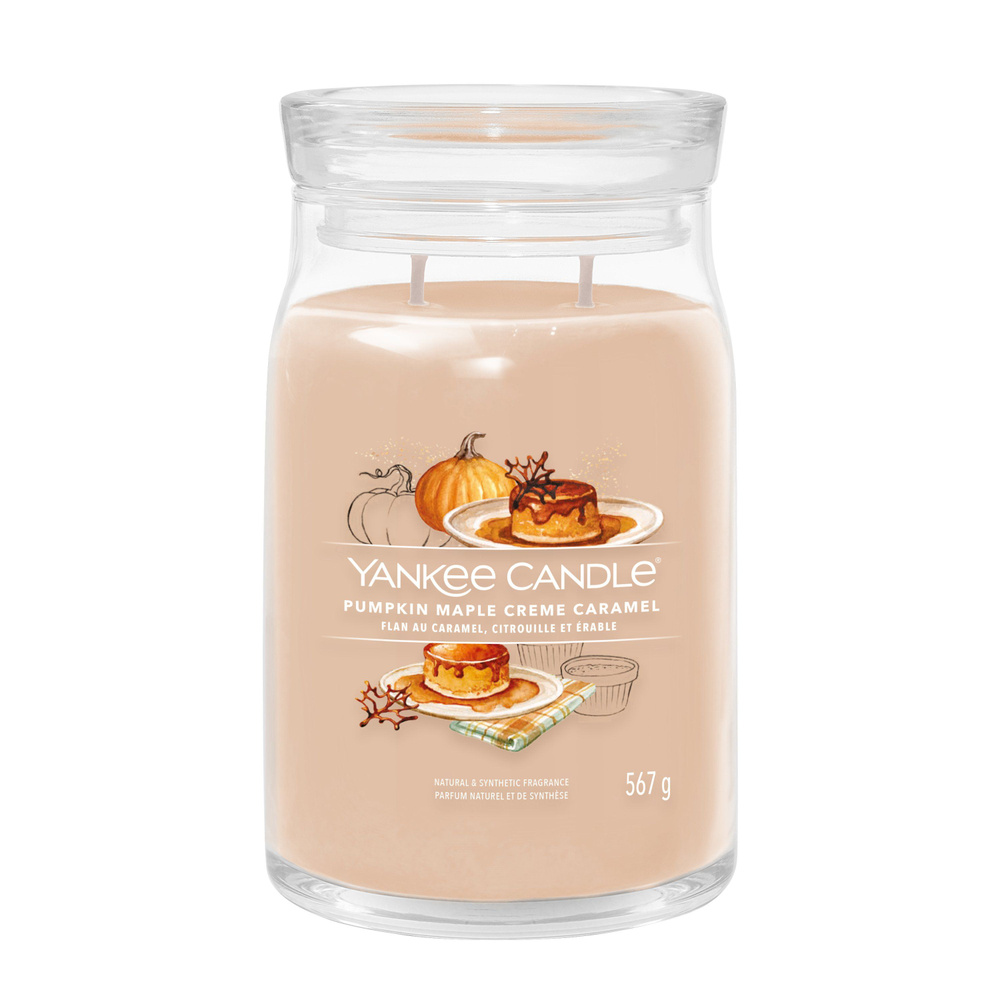 Yankee Candle Свеча ароматическая "Тыквенная карамель с кленовым сиропом", 16 см х 9 см, 1 шт  #1