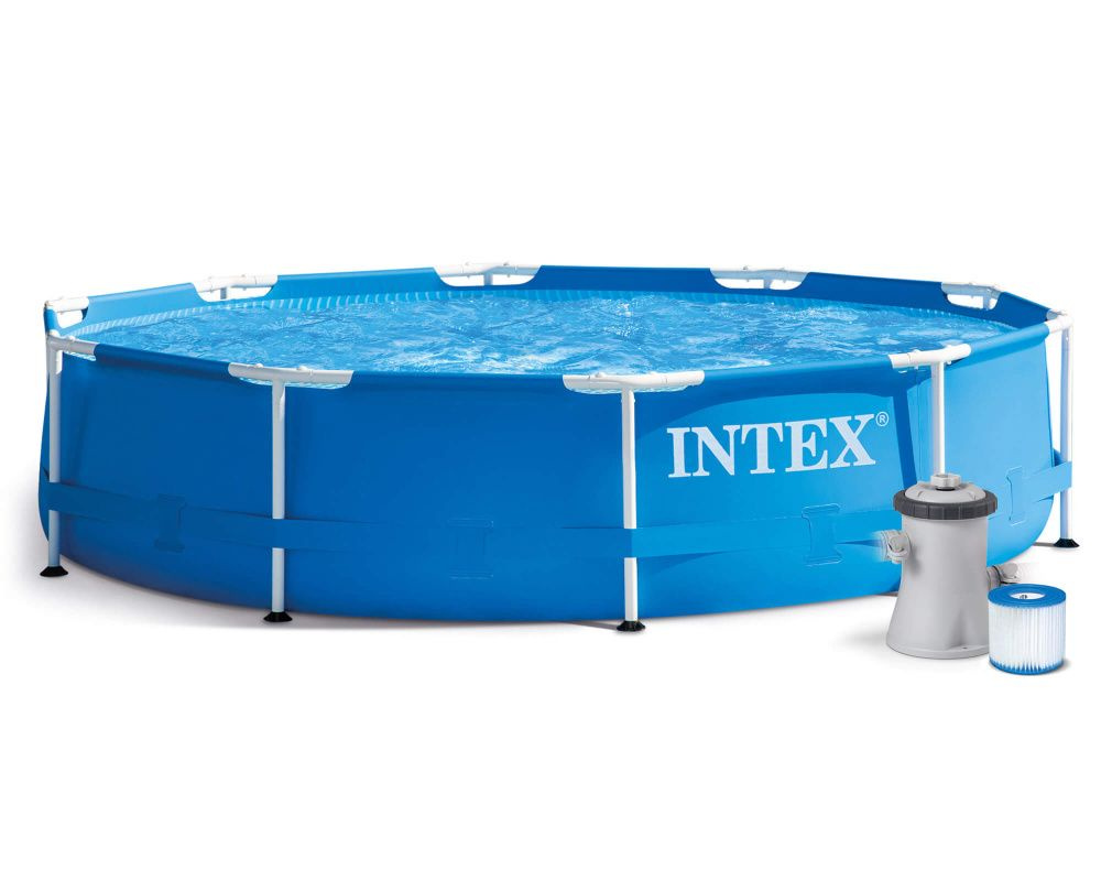 Каркасный бассейн Intex Metal Frame 305х76 см + фильтр-насос 1250 л/ч (28202)  #1