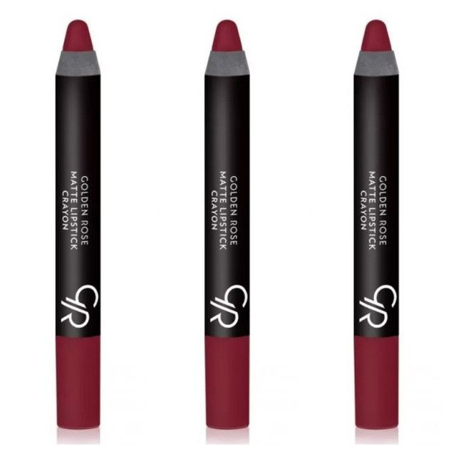 Golden Rose карандаш-помада MATTE LIPSTICK CRAYON №05, 3 штуки #1