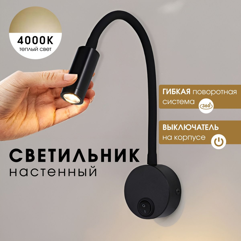 Накладной светильник, LED, 3 Вт #1