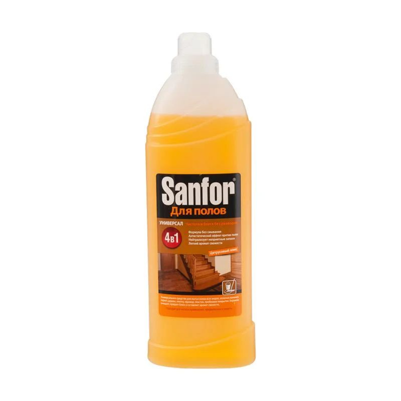 Универсальное средство для мытья полов, "Цитрусовый микс", Sanfor, 970 г  #1