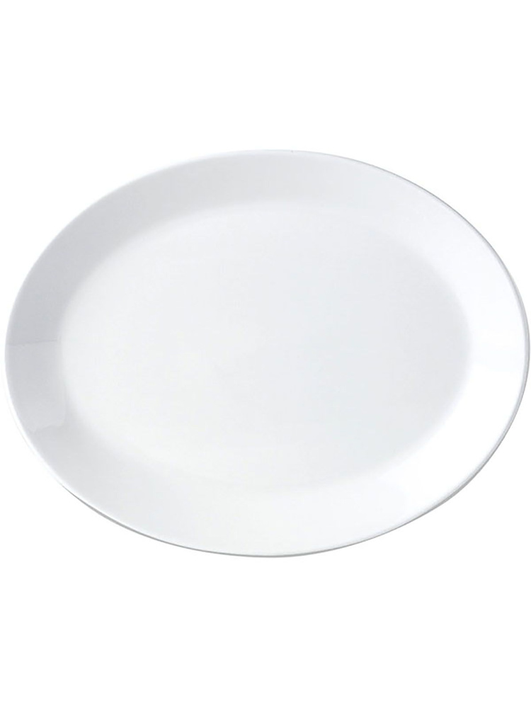 Блюдо овальное Steelite Simpl White фарфоровое 34x27 см #1