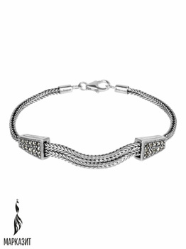 Браслеты глидерные с марказитом Swarovski купить в интернет-магазине OZON