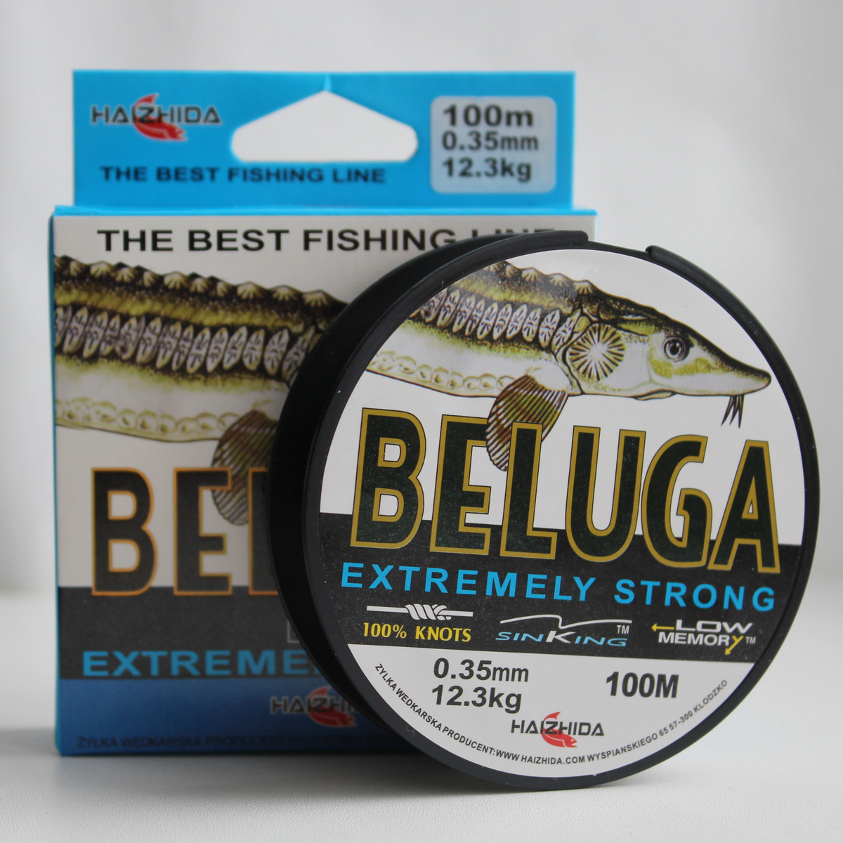 Монофильная леска для рыбалки Balsax Beluga Extremely Strong, 100 м, 0,35 мм, тест 12,3 кг.