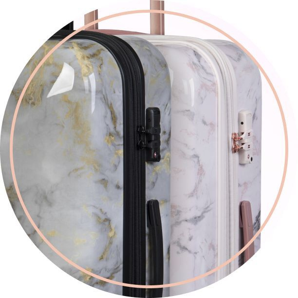 Достоинство чемоданов Glitzy британского бренда itluggage: потрясающий внешний вид