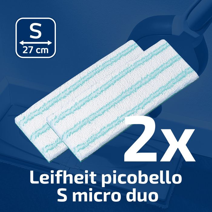 Комплект из 2-х сменных насадок для швабры Leifheit Picobello S micro duo.