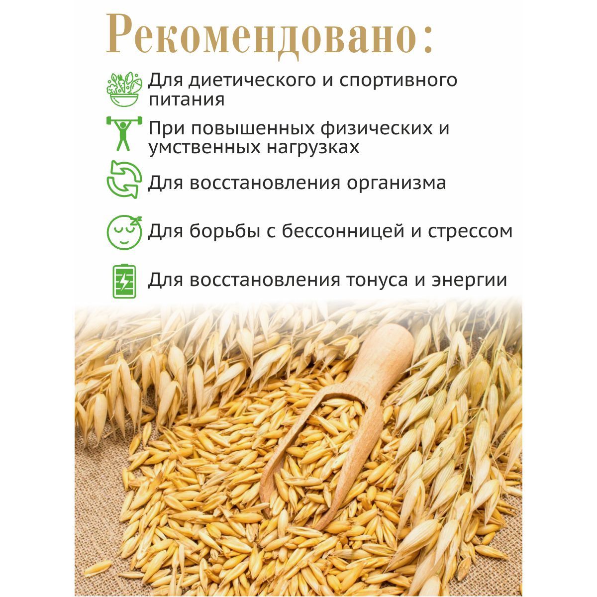 Овес в оболочке для полезных отваров и проращивания, 5 кг - купить с ...