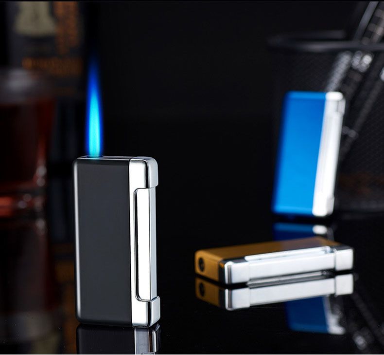 Ветрозащитная зажигалка Blue Flame Металлическая турбинная газовая ...