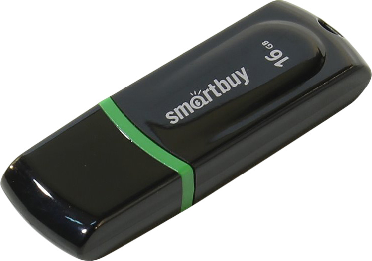 16 Гб Флеш-накопитель Smartbuy Paean SB16GBPN-K, USB 2.0, черный #1