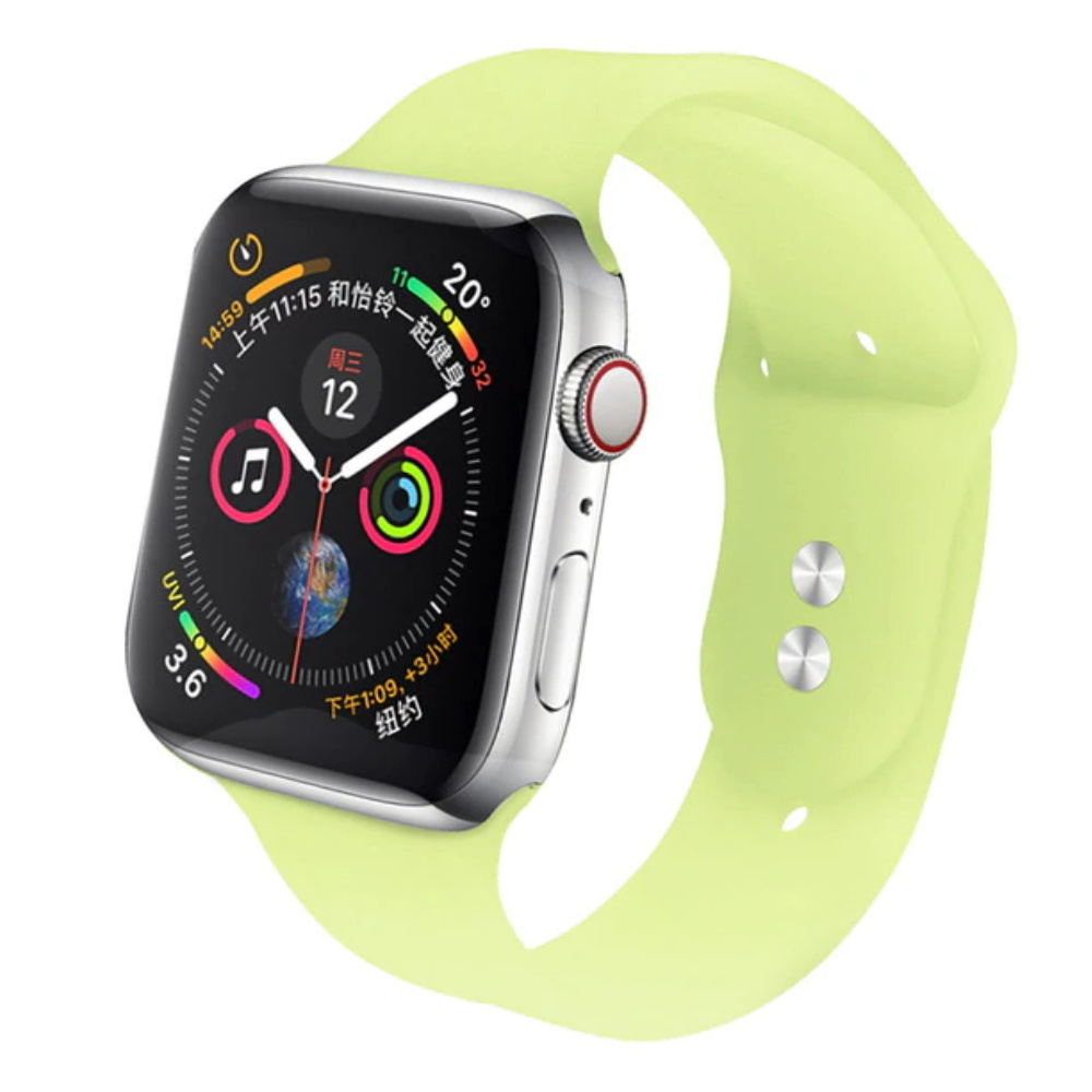 Ремешок силиконовый для Apple Watch Sport 42/44 №1 Lemony #1