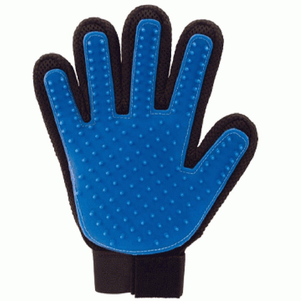 Перчатка - рукавичка для вычёсывания шерсти домашних животных  #1
