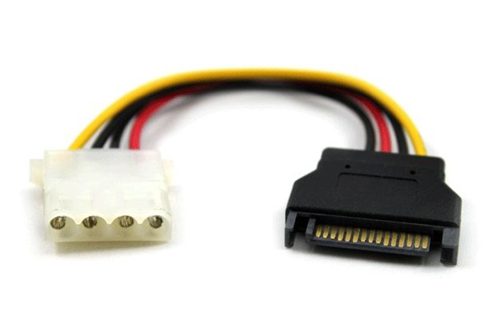Переходник питания SATA на Molex GCR - купить с доставкой по выгодным ...