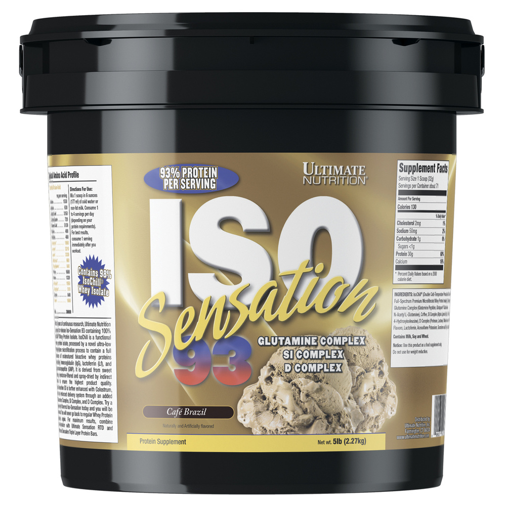 Протеин Ultimate Nutrition ISO Sensation 2270 гр Бразильский кофе #1