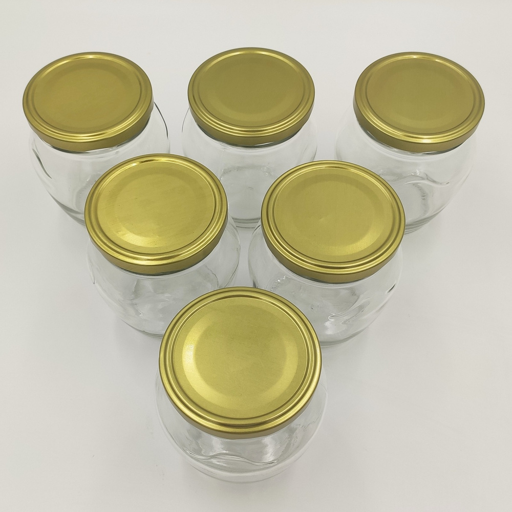 Набор Банка стеклянная для консервирования, варенья, меда и грибов (под твист-офф 82мм) 0.5 л амфора, #1