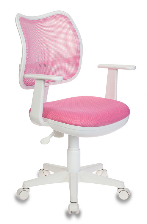Детское компьютерное кресло Бюрократ CH-W797/PK/TW-13A, Сетка, Ткань, розовый  #1