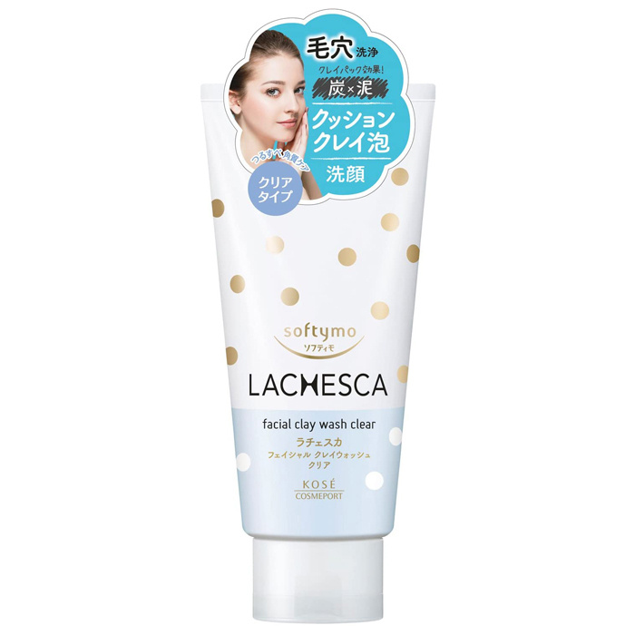 Kose Cosmeport Softymo Lachesca Очищающая пенка для умывания с углем, туба 130г.  #1