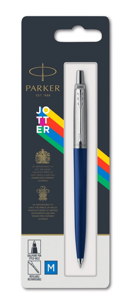 Parker Ручка Шариковая, толщина линии: 1 мм, цвет: Синий, 1 шт.  #1